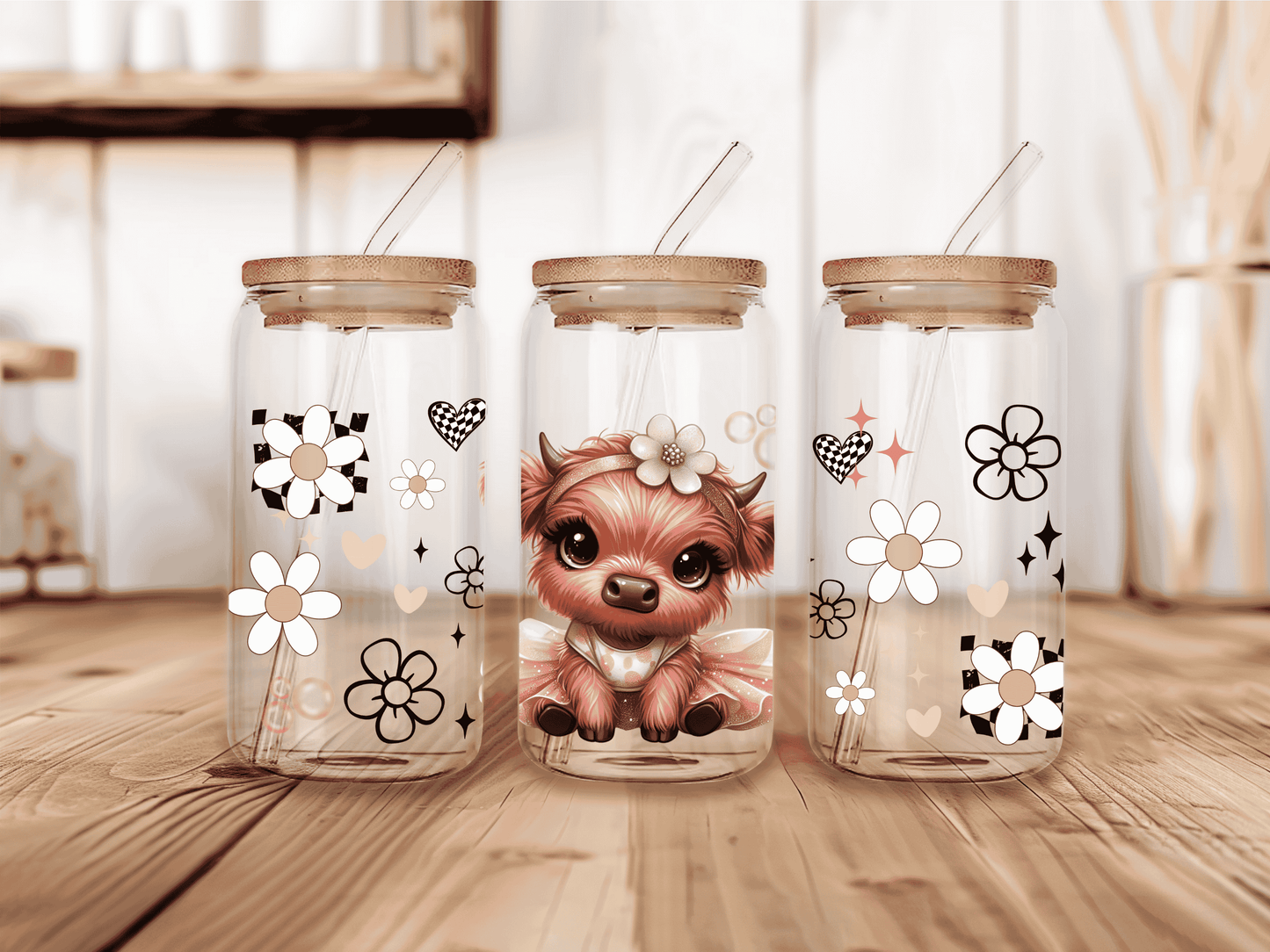Baby Highland Cow | Pink